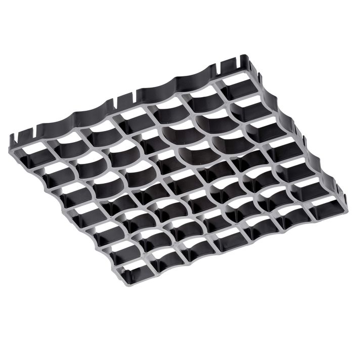 Kratka Trawnikowa Geokrata Parkingowa 50x50x4 cm CZARNA