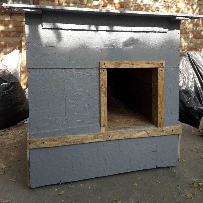 Будка термо для собаки из сип панелей
