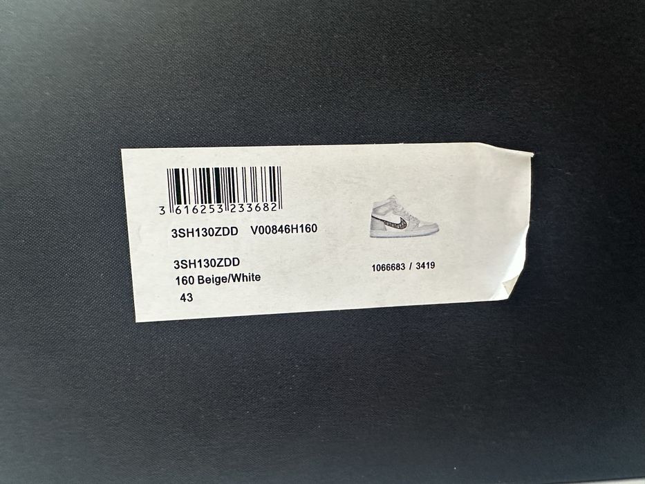 Air Jordan 1 Dior wysokie rozm. 43