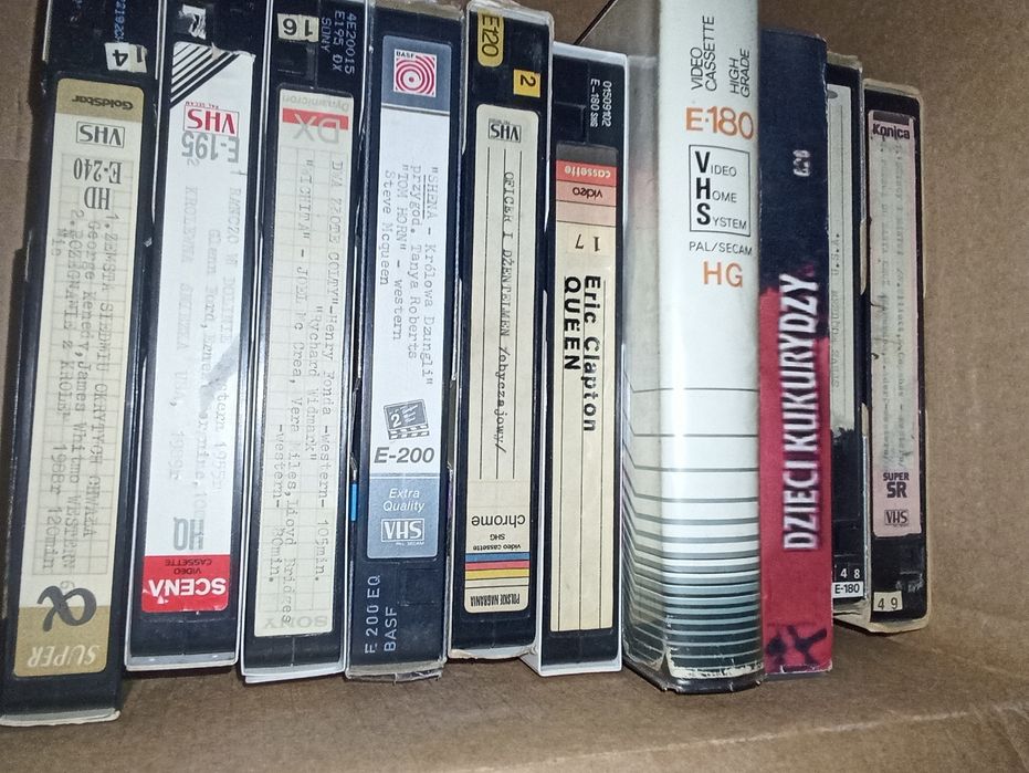 Zestaw kaset VHS vol1