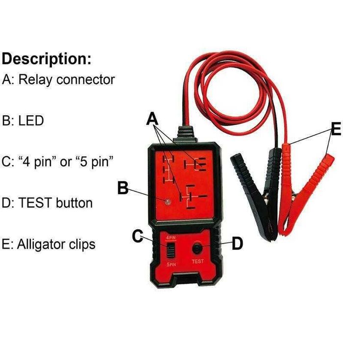 Teste de relés (relays) automóvel
