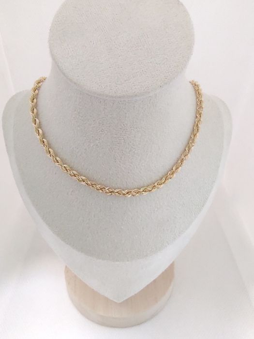 Złoty łańcuszek splot Korda 4mm PR 585