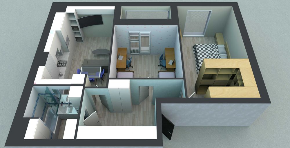 Квартира в новобудові 76,3 кв.м (будинок повністю заселений)