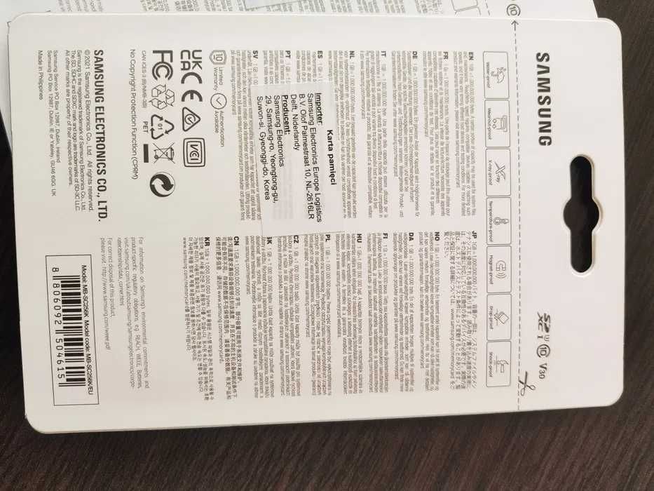 Karta pamięci Samsung 256GB SDXC EVO Plus 130MB/s