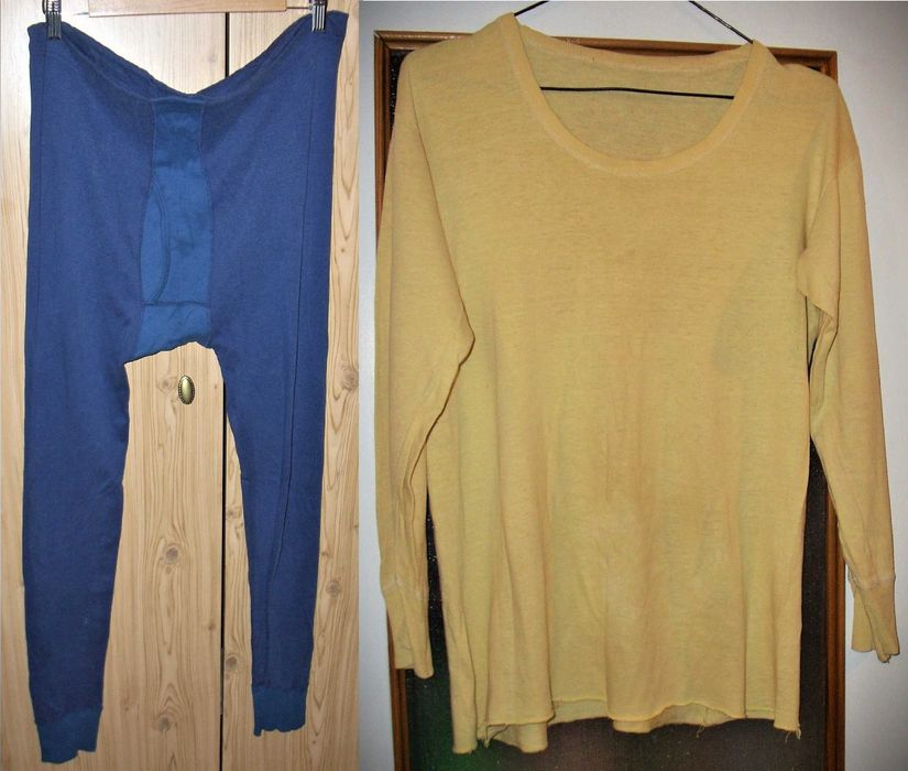 Bielizna męska PRL - kalesony i podkoszulka