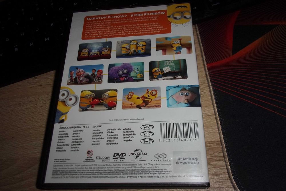 mini minionki  kolekcja dvd
