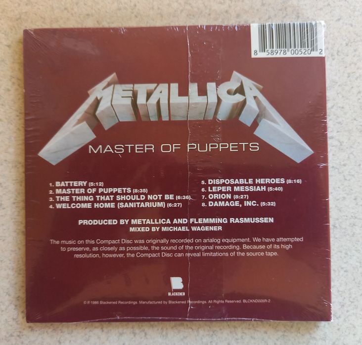 Metallica - Master of Puppets (CD)