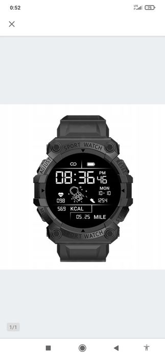 Inteligentny zegarek sportowy.