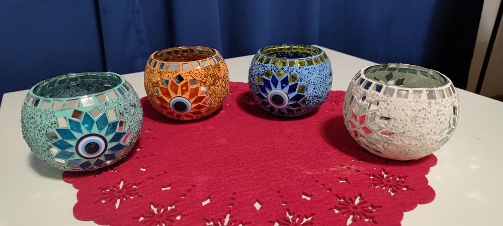 Tureckie lampki mozaikowe