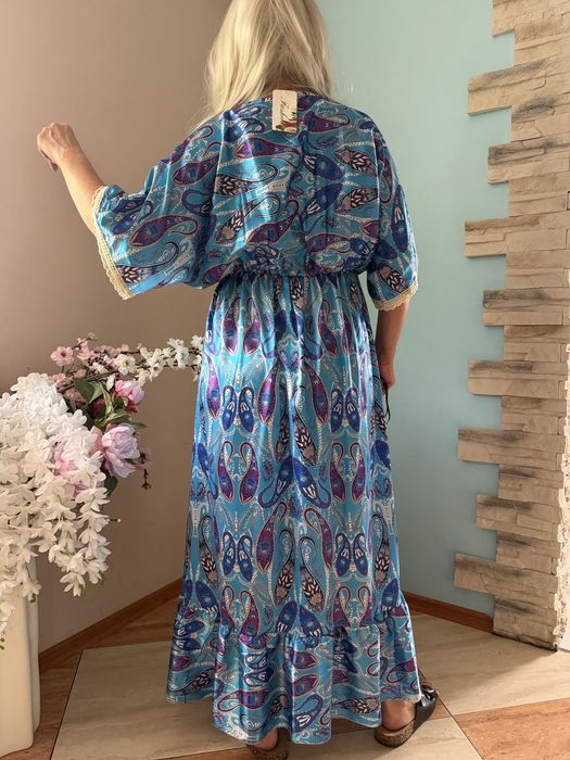 Slicza sukienka boho wzor pasley.
