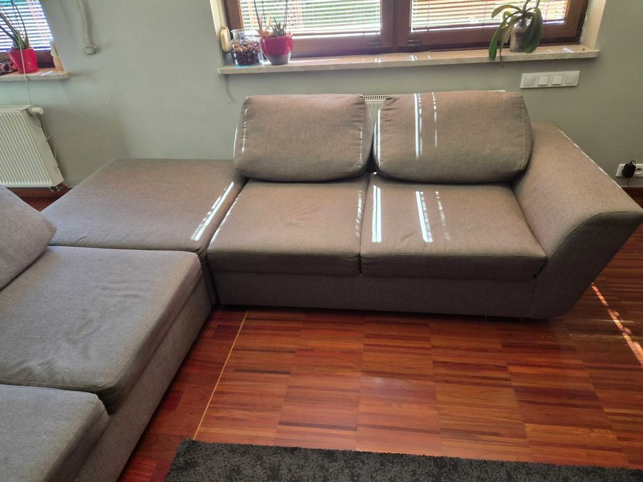 Sofa 3 elementowa szara
