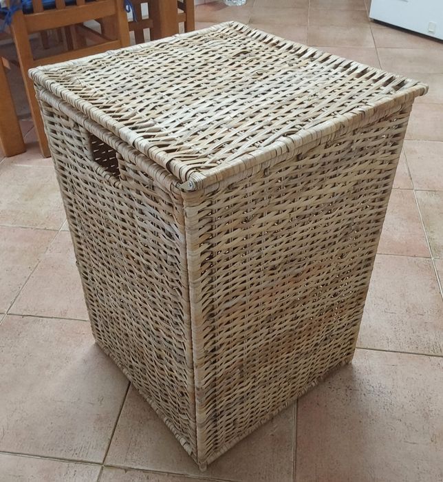 CESTA DE ARRUMAÇÃO EM VERGA (PALHA). Casa Sala Quarto Dispensa Garagem.