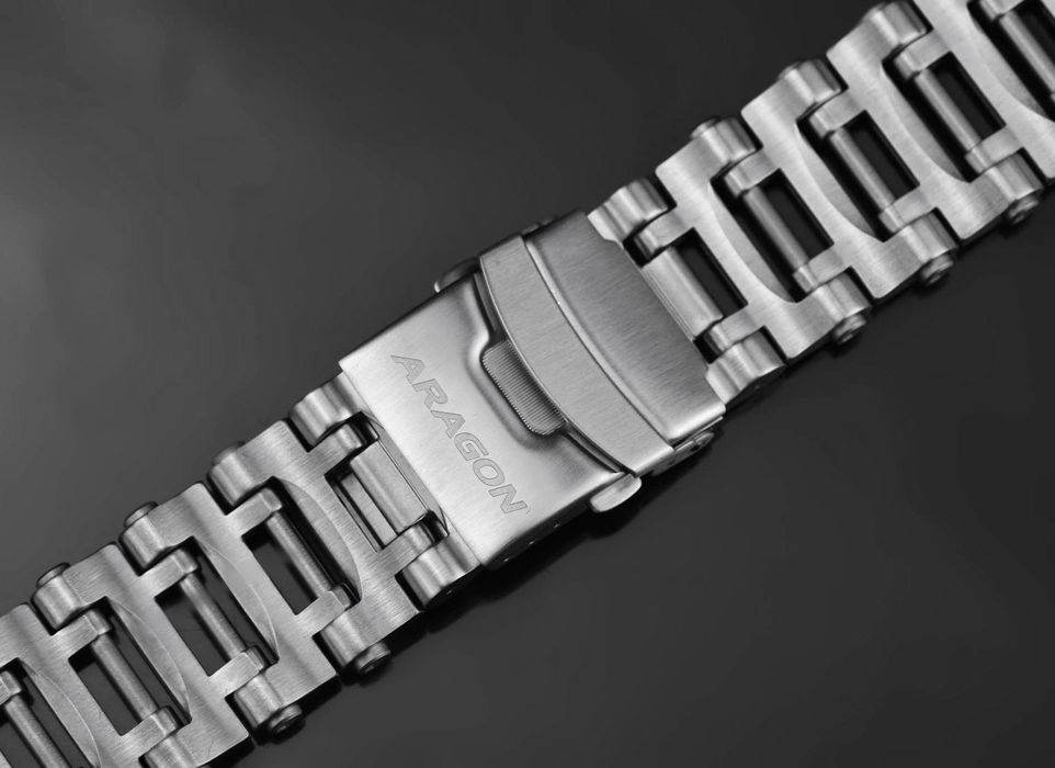 Годинник чоловічий механічний Aragon Millipede EVO GMT 50 mm NH34 Automatic Sapphire GMT 200 MT