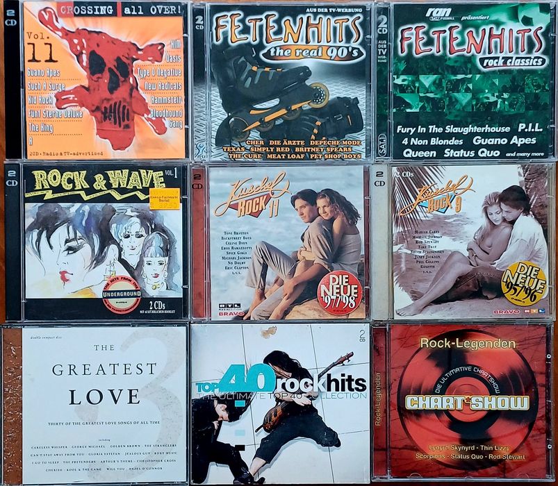 Zestaw płyt CD składanki muzyczne