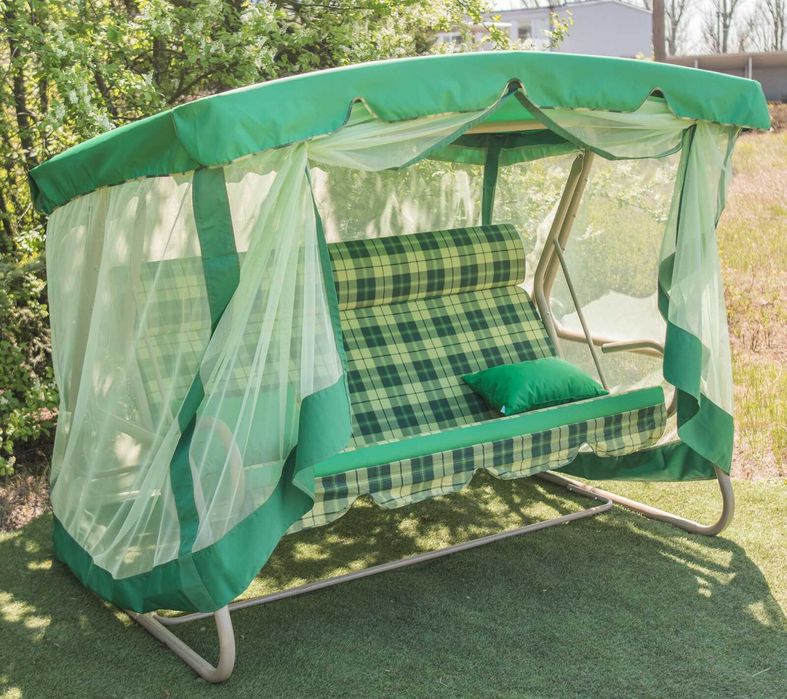 Акція! Качели Садовые- "Марсель". Металева Садова Гойдалка розкладна