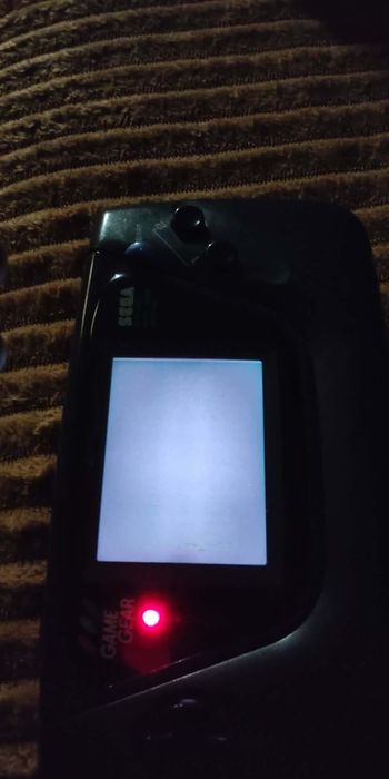 Konsola Sega gear z grą klax do wymiany kondensatory