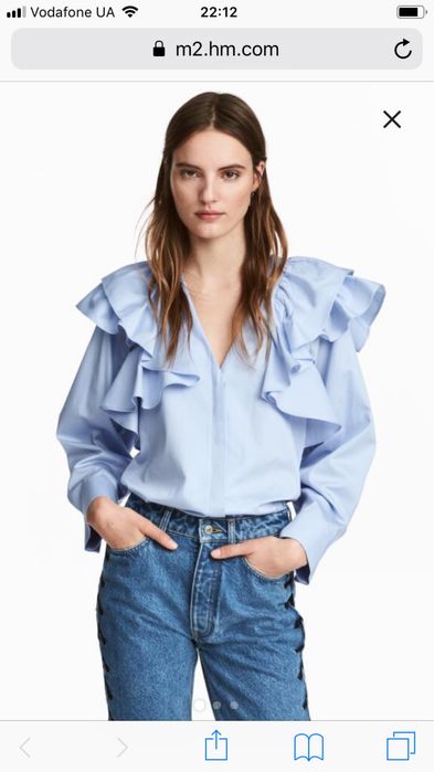 Блуза сорочка H&M 12 розмір