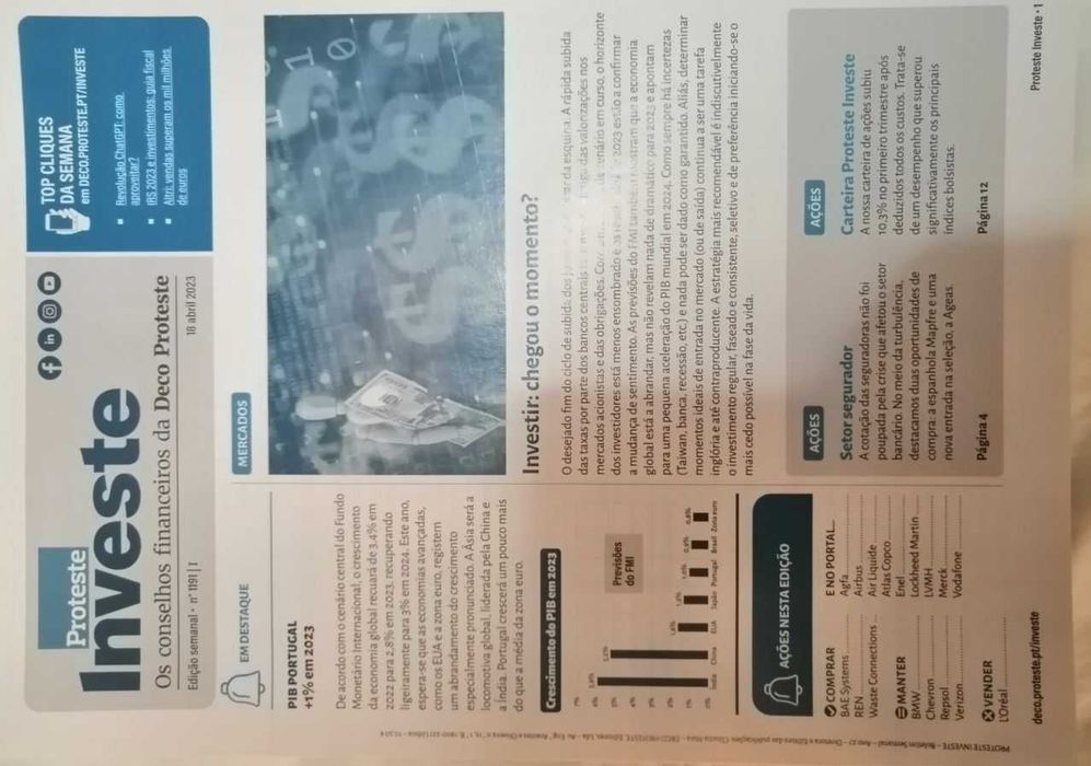 5 Proteste Investe Weekly Editions 1191 I, II, III and IV and 1192 V64751173861762121