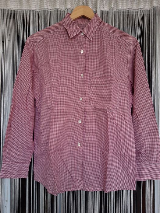 Camisa de mulher com padrão de xadrez (M)