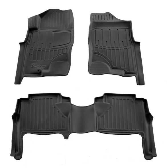 Nissan Navara 2006-2015 г. Коврики Stingray 3D (5 шт, полиуретан)
