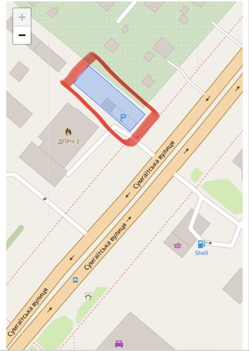 Земельна ділянка по вул. Сумгаїтська.