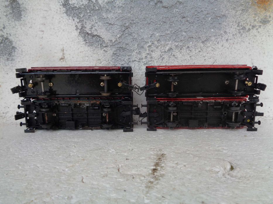 1:87 lote de 4 carruagens de passageiros rodados TRIX antigos