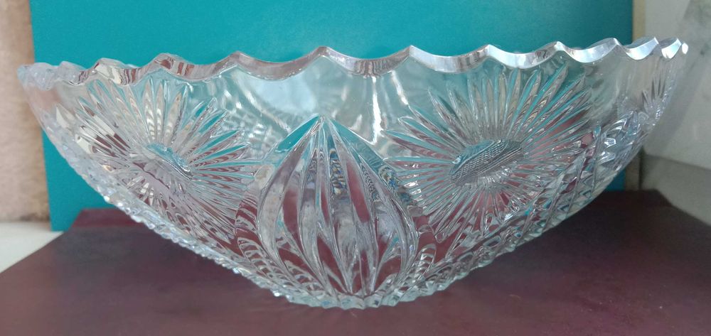 Хрусталь. Большая конфетница, салатник, ваза. Посуда. СССР
