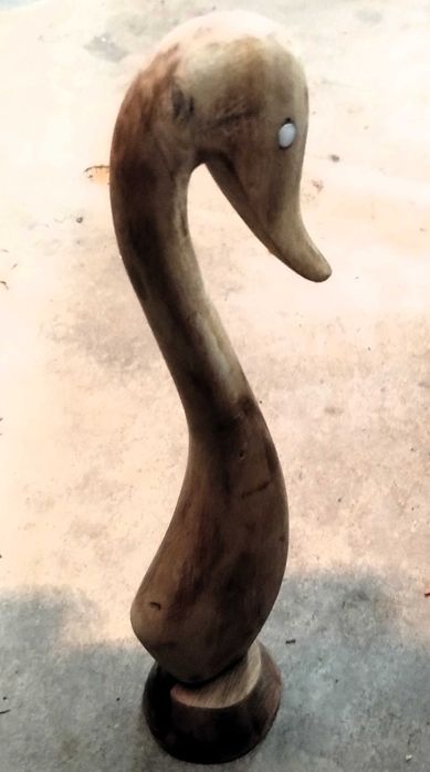 Estatueta Madeira Pato