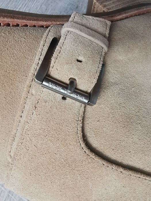 Nowe 40.5/41 zamszowe Michael Kors botki sztyblety skóra naturalna
