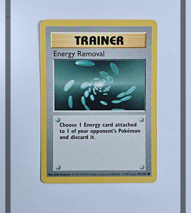 Energy Removal 92/102 BS Shadowless Pokemon ENG-NM