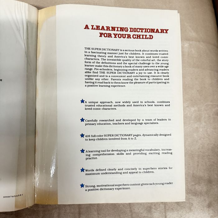 The Super Dictionary by Warner Educational Services (1978, Hardcover)
