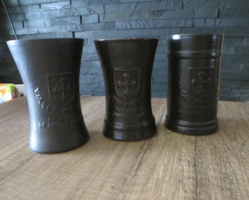 Conjunto 3 Copos Medievais, de 33 cl e todos diferentes