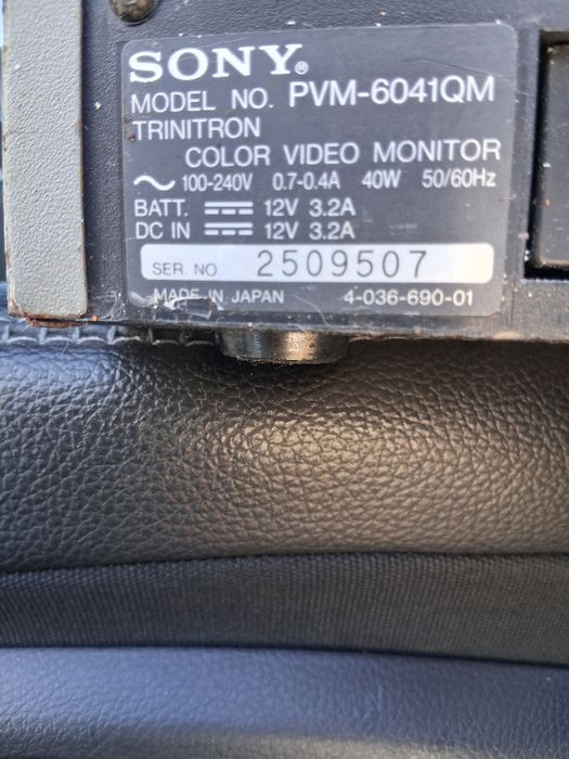 Monitor de vídeo sony trinitron retro
