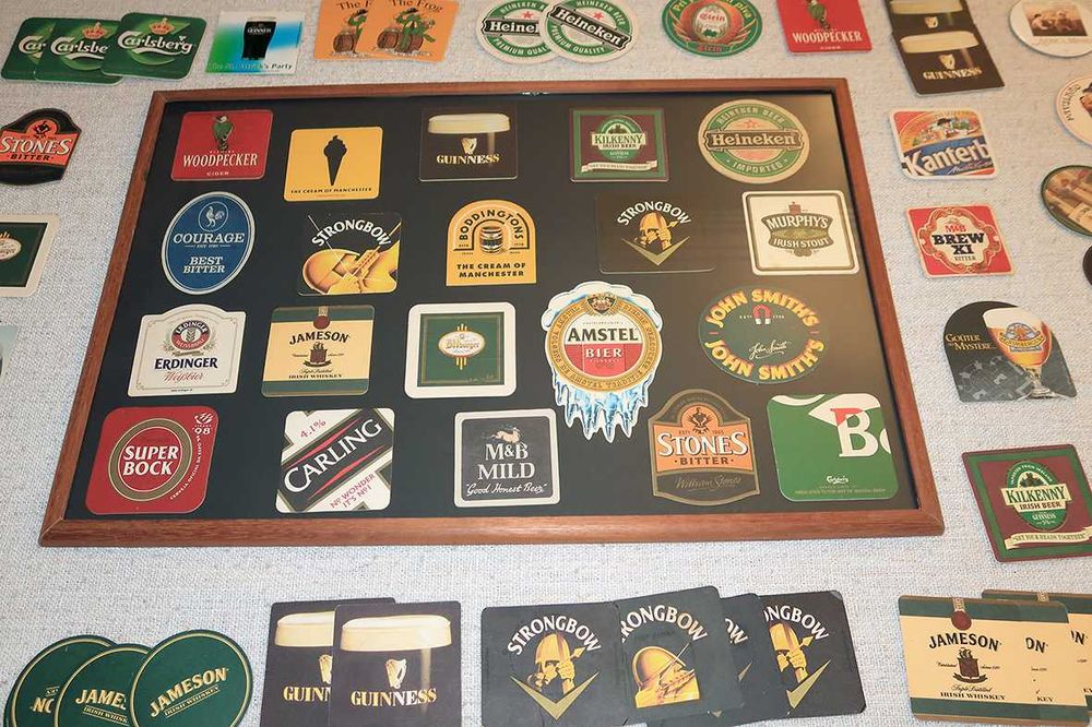 Bases copos cerveja whiskey cidra coleção