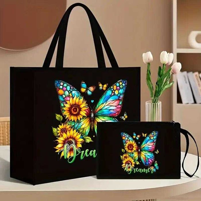 Сумка-шопер єко сумка чорна подарунок