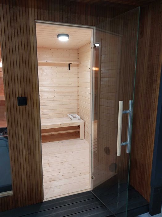 Sauna Ogrodowa ARKAYA Thermo 3,7 m x 2,6 m z przedsionkiem