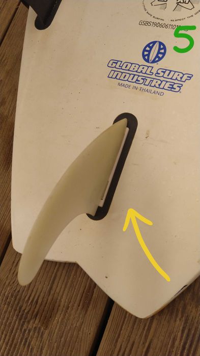 Fin box adapter for old NSP, SURFSERIES and BLUE surf boards