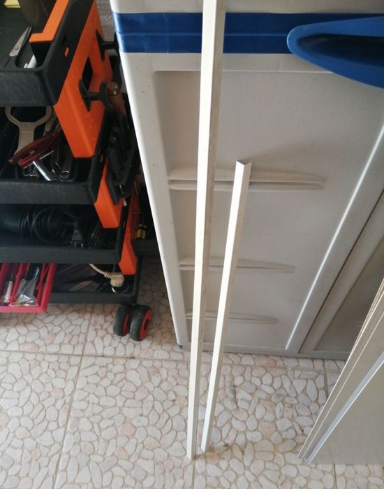 Perfis plásticos 100cm e 90cm