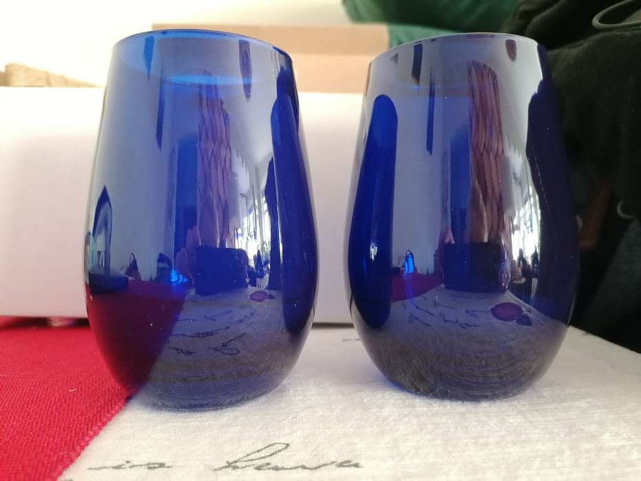 Szklanki Elements blue Stolzle Lausitz szafirowe 6szt