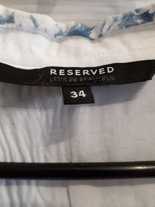Koszula biała w kwiaty Reserved damska roz.34