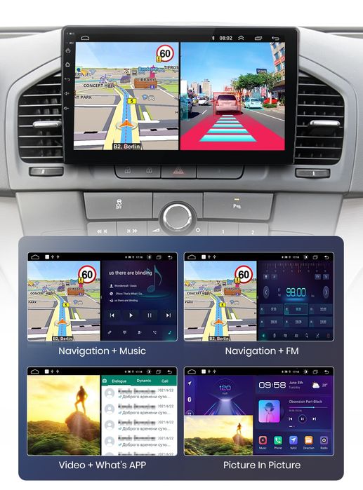 Rádio 9" android Opel Insignia 2009-13 WIFI GPS 1/32GB Novo