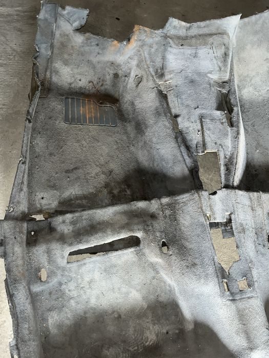 Кавролин, ковер bmw e34 серый/черный потолок е34