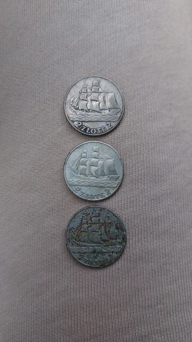 Монети 2 злотих кораблики