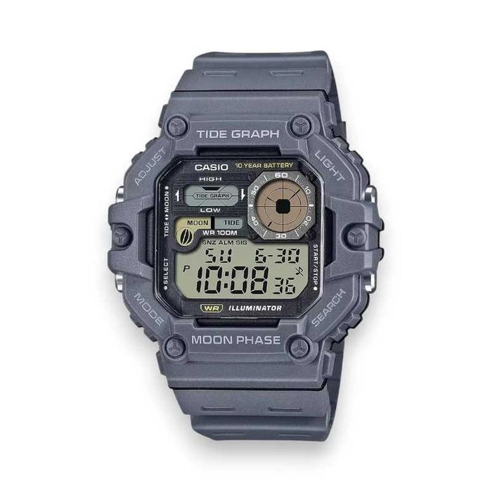 Zegarek męski Casio Digital Moonphase WS-1700H-8AV