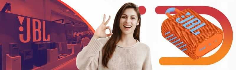 JBL GO 3 – nowy głośnik Bluetooth (pomarańczowo-niebieski)