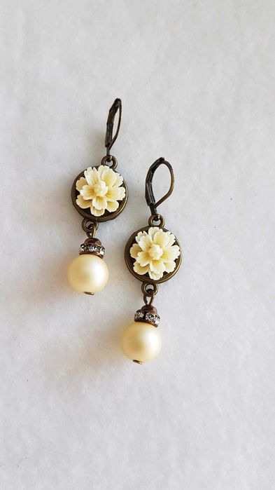 Kolczyki  Daisies - Vintage