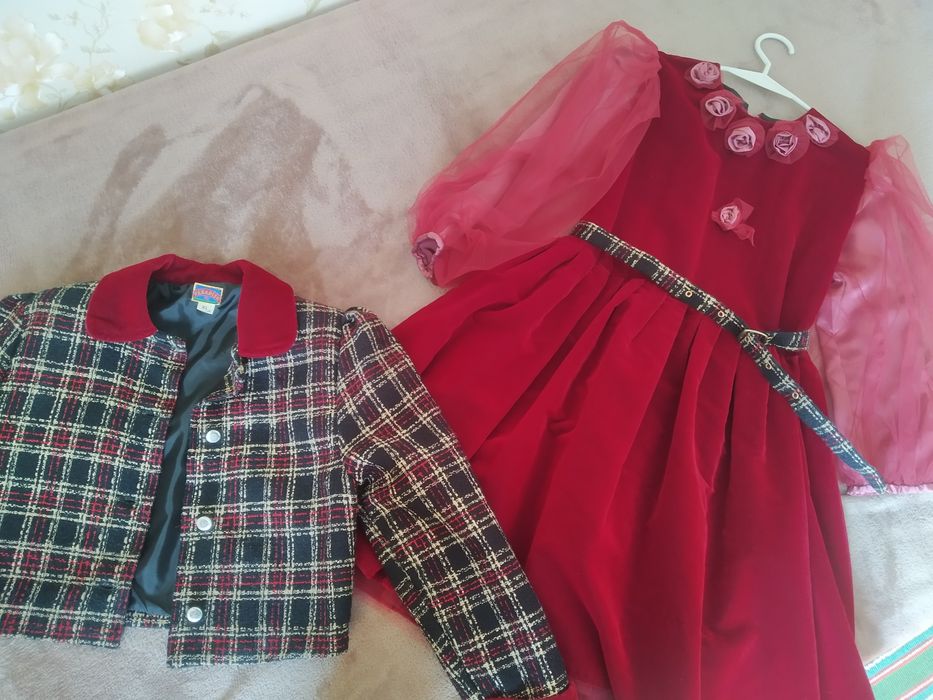 Нарядне плаття -костюм з піджачком для дівчинки 8-10р.