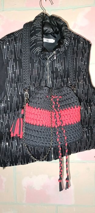 В'язана сумка ручної роботи