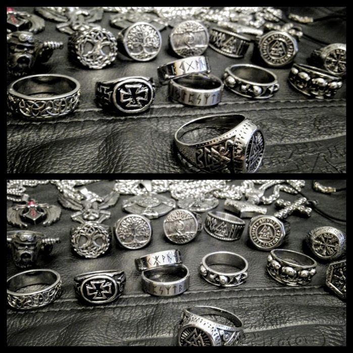 Chopper krzyż maltański sygnet pierścień Harley Rock Metal Moto obrącz