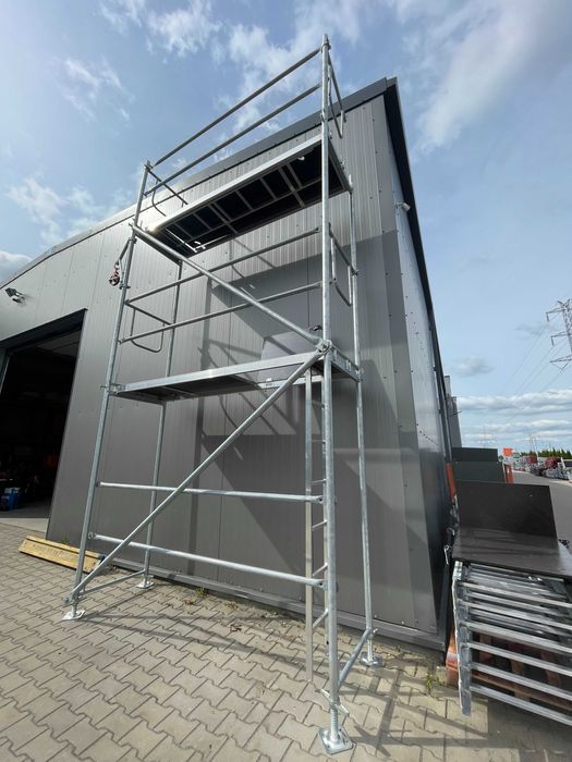 Zestaw rusztowania elewacyjnego murarskiego Plettak przejezdne